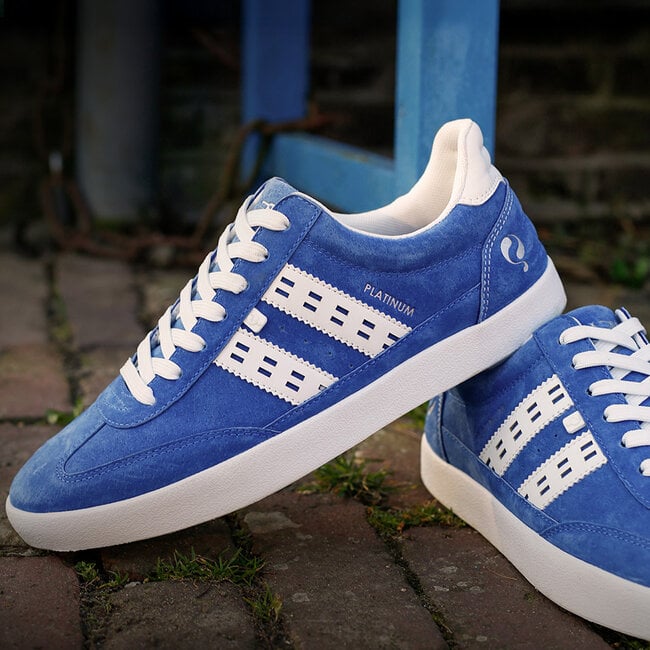 Q1905 Heren Sneaker Platinum - Koningsblauw/Wit