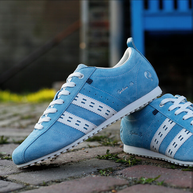 Q1905 Heren Sneaker Typhoon SP - Lichtblauw/Wit