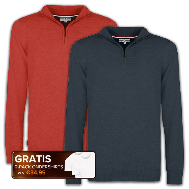Q1905 Voordeelset 8 – 2 Truien + Gratis Ondershirts