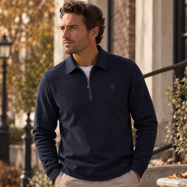 Men's Sweater Lochem - Night Blue