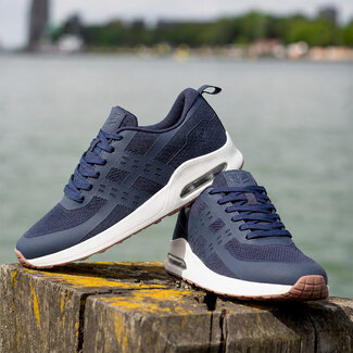 Q1905 Heren Sneaker Enkhuizen - Donkerblauw/ Wit