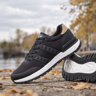 Q1905 Men's Sneaker Aalst - Black/ Cognac/ White