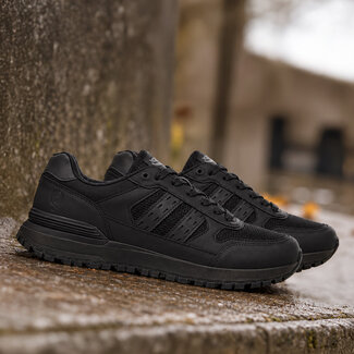 Q1905 Heren Sneaker Bussel  - Zwart