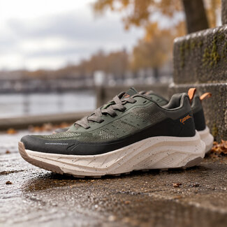 Q1905 Men's Sneaker Eelde - Dark Grey-Green/ Black/ Off-White