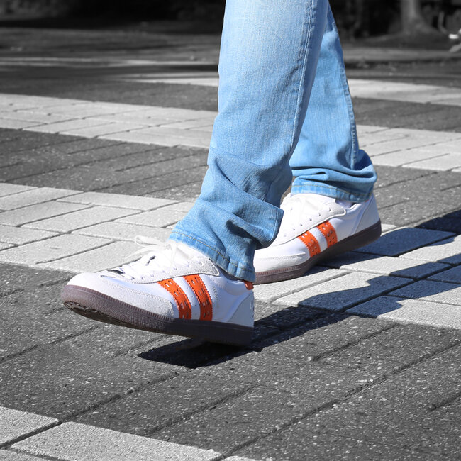 Heren Sneaker Titanium - Wit/Oranje