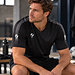 Q1905 Heren Trainingsshirt Maher - Zwart / Grijs / Wit