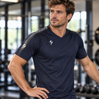 Q1905 Heren Trainingsshirt Maher Navy / Grijs / Wit