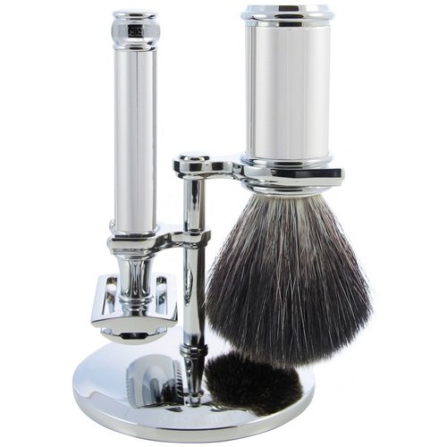 Edwin Jagger Scheerset Chrome 3-delig Edwin Jagger Scheerset Chrome 3-delig