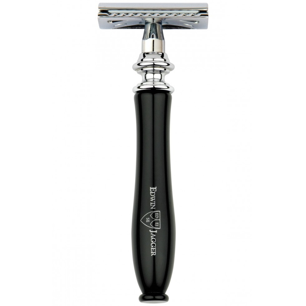 Edwin Jagger Chatsworth Double Edge Safety Razor Zwart Mannenzaak.nl