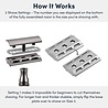 Rockwell Razors 2C Double Edge Safety Razor White Chrome Rockwell Razors 2C Double Edge Safety Razor White Chrome