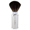 Edwin Jagger Reis Scheerkwast Black Fibre Zilver Edwin Jagger Reis Scheerkwast Black Fibre Zilver