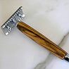 Fatip Safety Razor Zebrano Wood - Open Kam Fatip Safety Razor Zebrano Wood - Open Kam