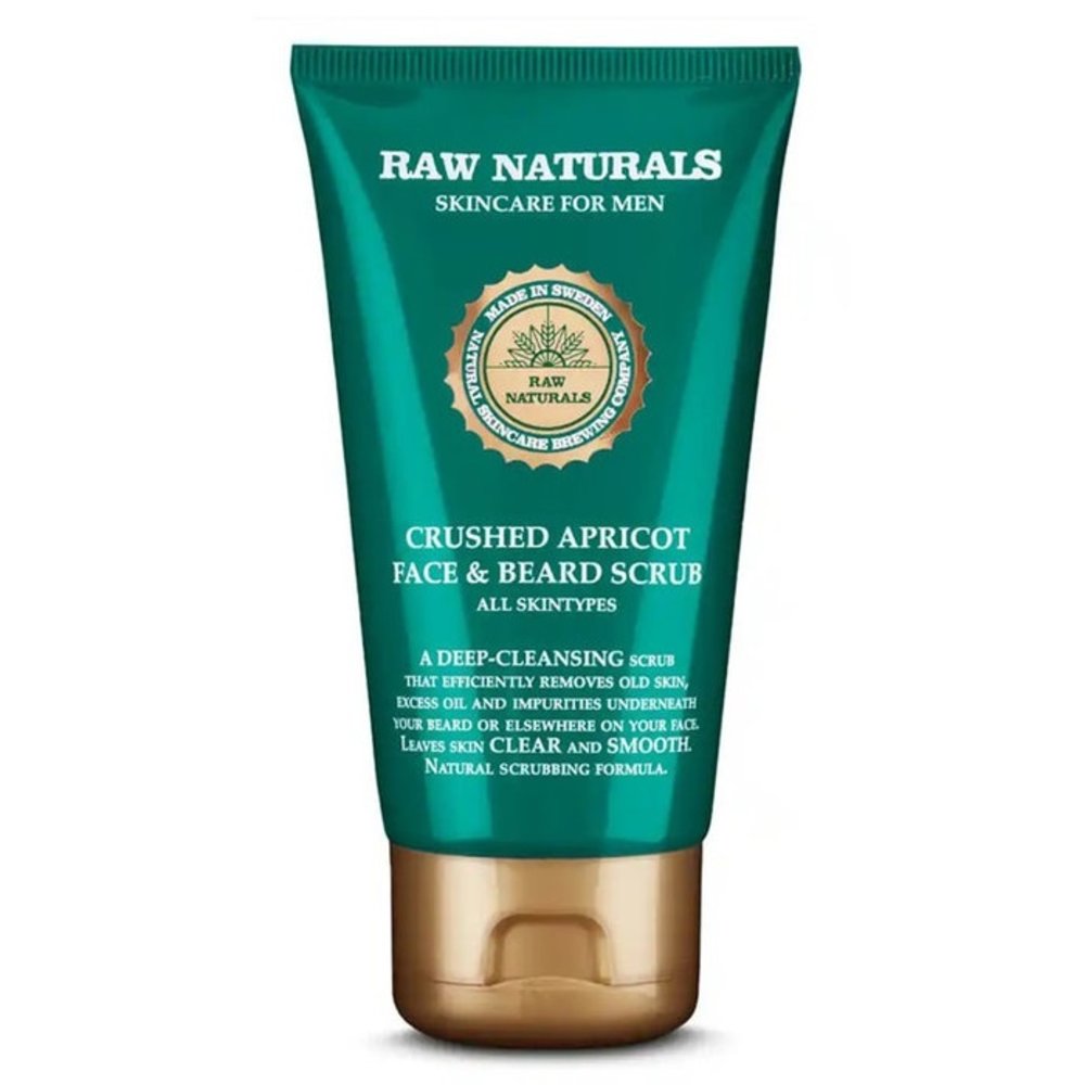 RAW Naturals Crushed Apricot Face Beard Scrub 75 ml