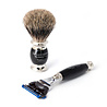 Taylor of Old Bond Street Scheerset Fusion Pure Badger Edwardian Zwart (3-delig) Taylor of Old Bond Street Scheerset Fusion Pure Badger Edwardian Zwart (3-delig)