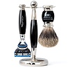 Taylor of Old Bond Street Scheerset Fusion Pure Badger Edwardian Zwart (3-delig) Taylor of Old Bond Street Scheerset Fusion Pure Badger Edwardian Zwart (3-delig)