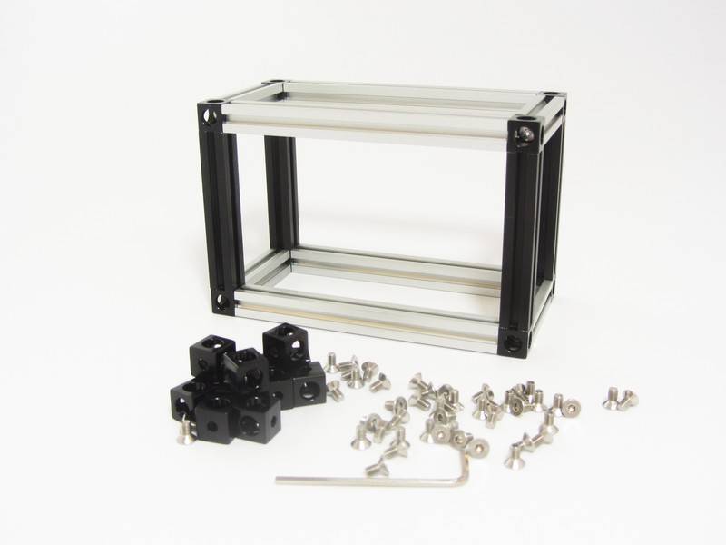 MakerBeam - 10x10mm aluminum profile Black Premium MakerBeam Starter Kit
