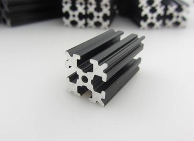 OpenBeam - 15x15mm profile - lengths anodised in black