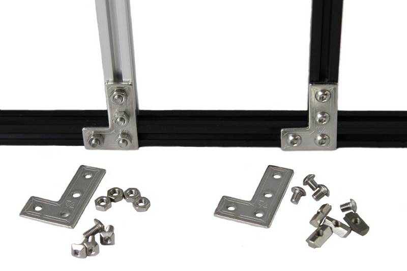 MakerBeam - 10x10mm aluminum profile 12 pieces of MakerBeam 90 degree brackets  (MakerBeamXL and OpenBeam compatible)