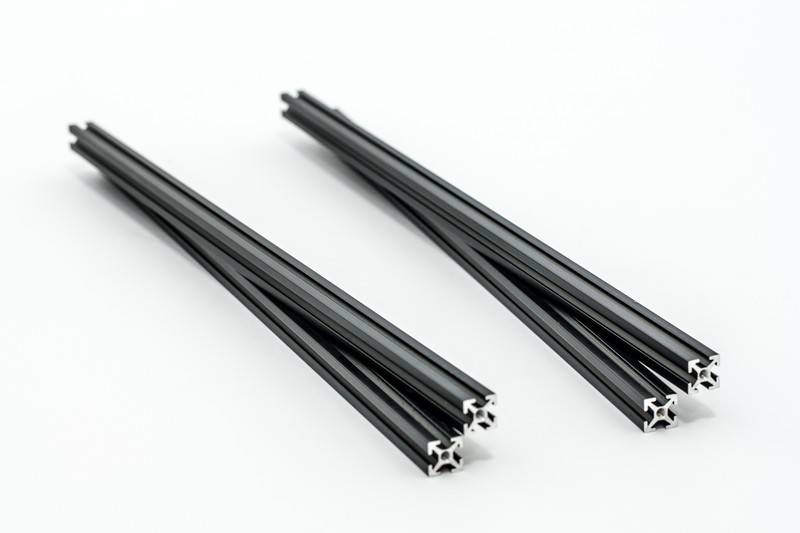MakerBeam - 10mmx10mm 4 pieces of 300mm black anodised MakerBeam