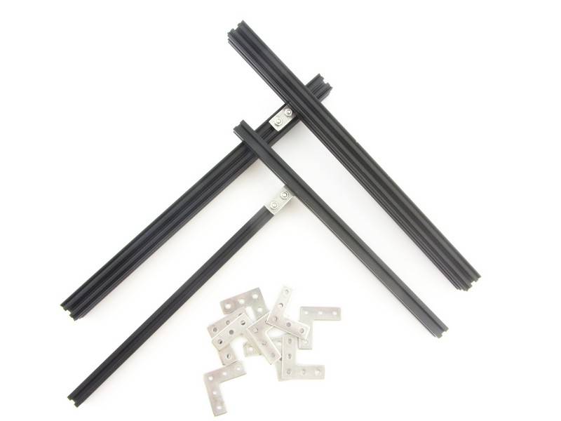 MakerBeam - 10mmx10mm 12 pieces of MakerBeam Right angle brackets (MakerBeamXL and OpenBeam compatible)