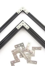 MakerBeam - 10mmx10mm 12 pieces of MakerBeam Right angle brackets (MakerBeamXL and OpenBeam compatible)