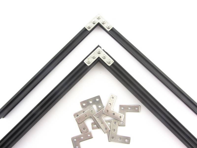 MakerBeam - 10mmx10mm 12 pieces of MakerBeam Right angle brackets (MakerBeamXL and OpenBeam compatible)