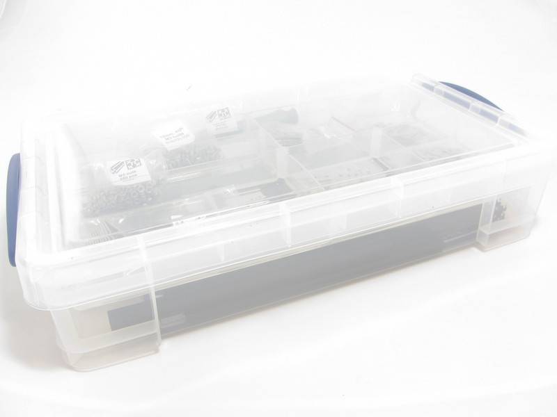 MakerBeam - 10mmx10mm 1 Storage box - multiple compartments (OpenBeam and MakerBeam compatible)