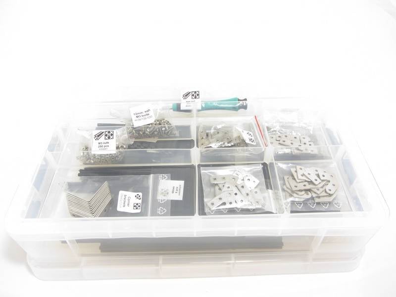 MakerBeam - 10mmx10mm 1 Storage box - multiple compartments (OpenBeam and MakerBeam compatible)