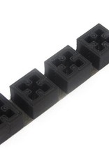 MakerBeam - 10mmx10mm 4 pieces of black 3D Printed End Caps for MakerBeam