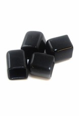 MakerBeam - 10mmx10mm 4 pieces of black Vinyl End Caps for MakerBeam