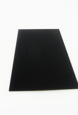 MakerBeam - 10mmx10mm 1 piece polystyrene sheet, 300mmx200mmx3mm, black