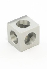 MakerBeamXL - 15x15mm aluminum profile 12 pieces Corner cubes clear (15mmx15mmx15mm)
