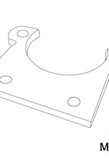 MakerBeam - 10mmx10mm 1 piece Stepper bracket flat for MakerBeam