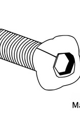 MakerBeam - 10mmx10mm 25 pieces, M3, 25mm, MakerBeam square headed bolts with hex hole