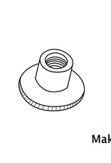 MakerBeam - 10mmx10mm 4 pieces, M3 knurled nuts compatible with both MakerBeam and OpenBeam bolts