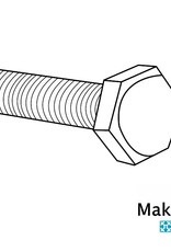 OpenBeam - 15mmx15mm 25 pieces, M3, 25mm, hexagon head bolts for 15x15mm ( MakerBeamXL and OpenBeam)