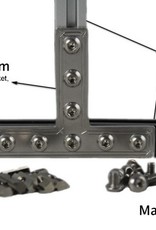 MakerBeam - 10mmx10mm 12 pieces of MakerBeam T brackets (MakerBeamXL and OpenBeam compatible)