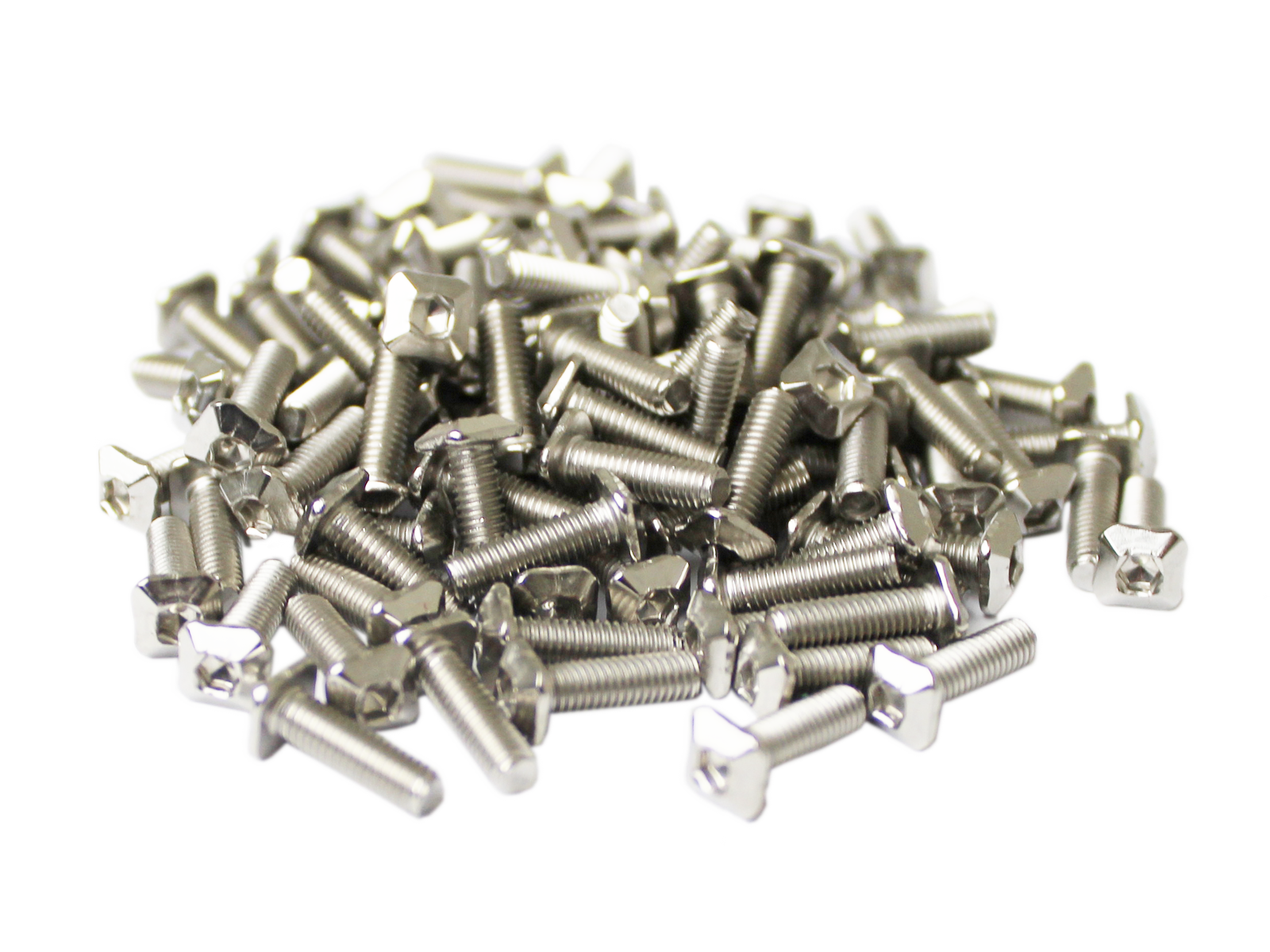 MakerBeam - 10mmx10mm 100 pieces, M3, 10mm, MakerBeam square headed bolts with hex hole