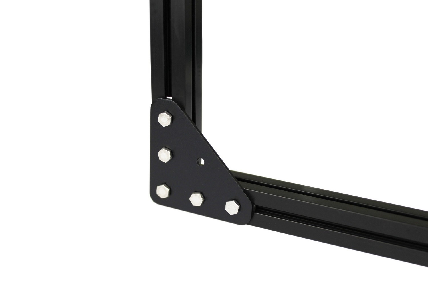 MakerBeamXL - 15mmx15mm 12 pieces black anodised triangle bracket  for MakerBeamXL