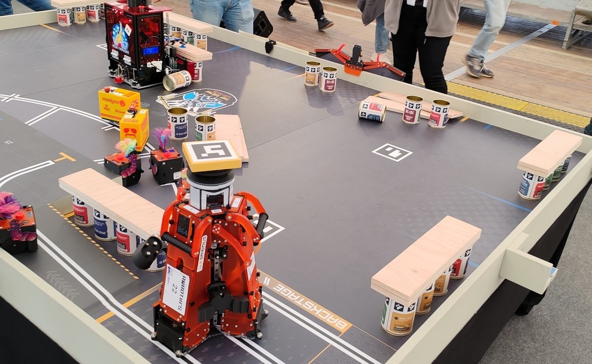 Robotix's cup Les Karibous MakerBeam inside