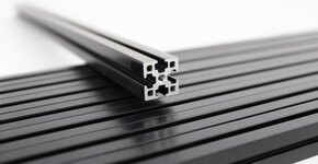 MakerBeamXL (15x15mm) black anodised back in stock