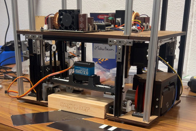 Built with MakerBeam for French cup of Robotics and  Eurobot 2026