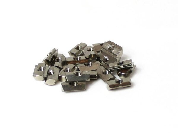 MakerBeam - 10x10mm T-slot nuts for MakerBeam (25p), no extra's
