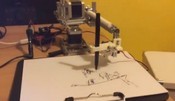 Robot drawing portrait. Arduino&processing&opencv