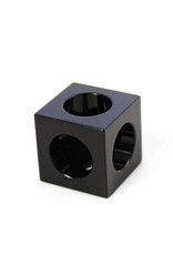 MakerBeamXL - 15mmx15mm 12 pieces Corner cubes black (15mmx15mmx15mm)