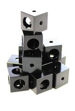 MakerBeamXL - 15mmx15mm 12 pieces Corner cubes black (15mmx15mmx15mm)
