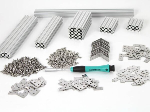 MakerBeam - 10x10mm MakerBeam Regular Starter Kit Clear