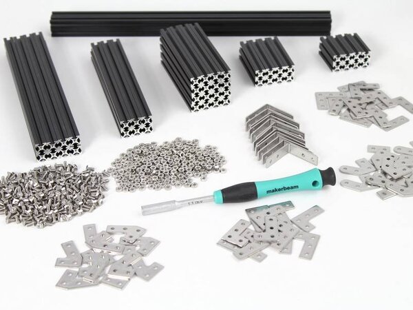 MakerBeam Starter Kit Black Premium - MakerBeam