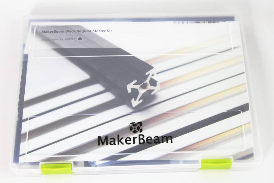 MakerBeam Regular Starter Kit Black MakerBeam