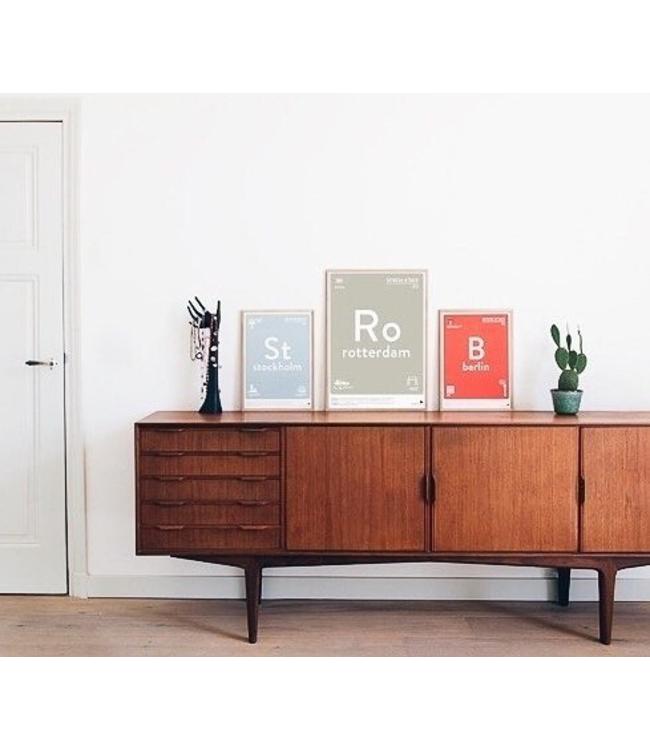 Denemarken Poster Kopenhagen A3